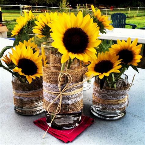 sunflower wedding shower decorations